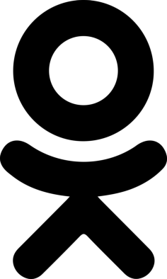 Odnoklassniki Logo Line Art Svg Vector, Free Vectors File